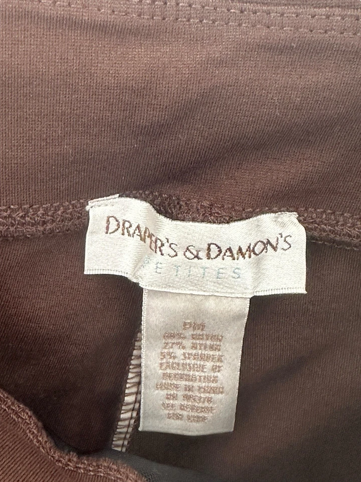 Pantalones elásticos DRAPER'S & DAMON'S Petrie marrón medio Foto 3 de 4