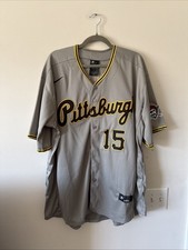 Men’s Nike Pittsburgh Pirates Oneil Cruz #15 Authentic Jersey Sz 52 - Gray RARE