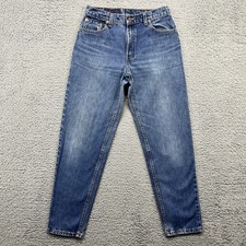 VTG Levi's 550 Jeans Womens 11 Faded Wash Whiskers USA 90s Relaxed Fit Tapered