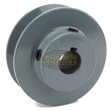 Cast Iron 3.5" Single Groove Pulley V Style B Belt 5L for 5/8 " Keyed Shaft
