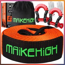 Robustes 6M Abschleppseil mit Antikollisionspolstern & rutschfesten Handschuhen