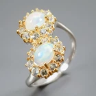 Handmade Natural Opal Ring 925 Sterling Silver Size 8 /R472712