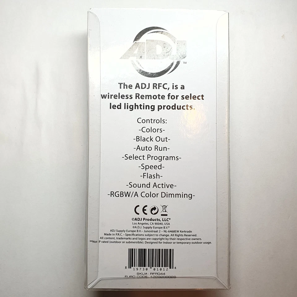 ADJ RFC Radio Frequency Wireless Remote Control For ADJ Mega Bar Par Wifly Par - Image 4 of 4