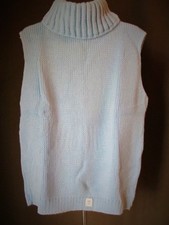 Vintage 60s Turtleneck sweater sleeveless size 40 NOS