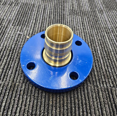 Uponor F1960 Flange Adapter Brass 4-Bolt Mounting Hole 2-1/2'' LF 25A