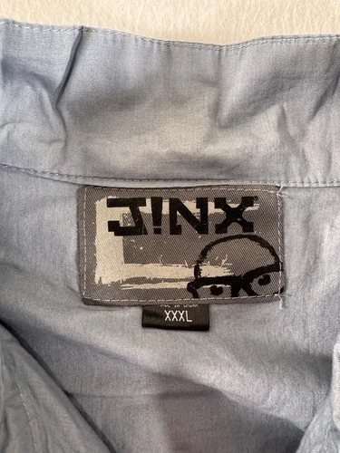 Jinx Mens Gamer Windbreaker Jacket Gray Orange Pixel Skull Logo XXXL 3XL image 4