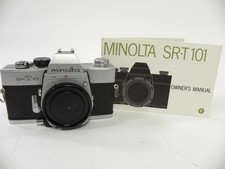 Minolta SRT 101 35mm SLR Camera Body Only AS IS NO RETURNS 