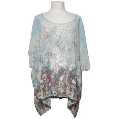 Street One, Top, Größe: 44, Blau/Mehrfarbig, Polyester, Blumen, Damen #mC1