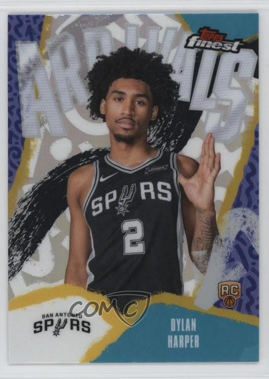 2025-26 Topps Finest Arrivals Refractor Dylan Harper #A-2 Rookie RC