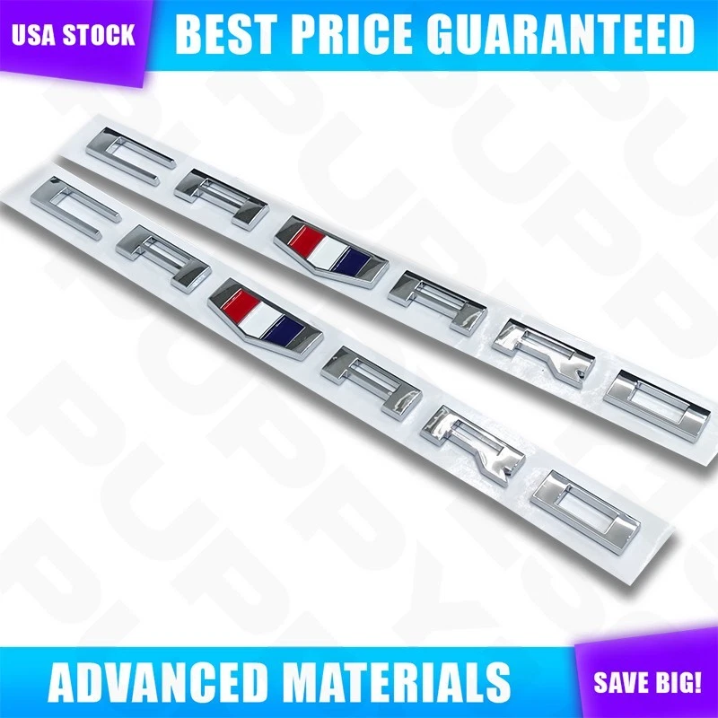 2PC Chrome For CAMARO Emblem Car Emblem Letter Fender Marker Badge RS SS ZL1 Z28 Foto 2 de 4