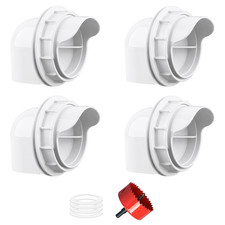 Zenxyhoc Chicken Feeders No Waste Diy Automatic Poultry Feeder 4 Ports 1 Hole