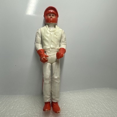 Vintage 1979 Team Tonka AJ Foyt Race Car Driver 3.75 Figure White & Orange