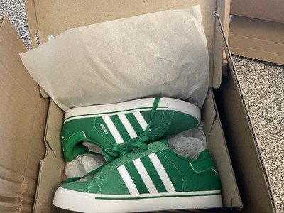 adidas Campus Vulc Green/Cloud White Low Top Suede Sneakers JQ0052 2025 NEW