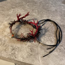 MOSTORY Gothic Antler Crown - Headpiece Forest Fairy Headband... See Pics  Desc