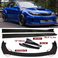 Front Bumper Lip Spoiler Side Skirts Rear Diffuser For Subaru Impreza Wrx Sti Front Bumper Lip Spoiler Side Skirts Rear Diffuser For Subaru Impreza Wrx Sti