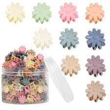 150 PCS Mini Daisy Flower Hair Clips Cute Small Colorful Claw Toddler Girls