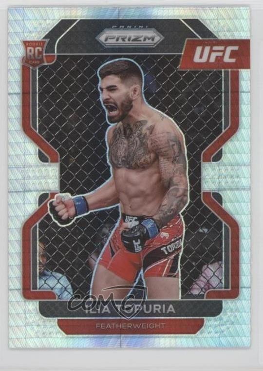 2022 Panini Prizm UFC Hyper Prizm Ilia Topuria #115 Rookie RC 1pw3