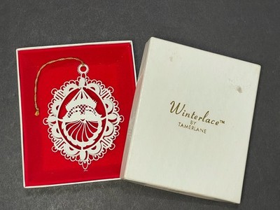 Vintage Winterlace by Tamerlane Lace-Cut Christmas Ornament   Original Box