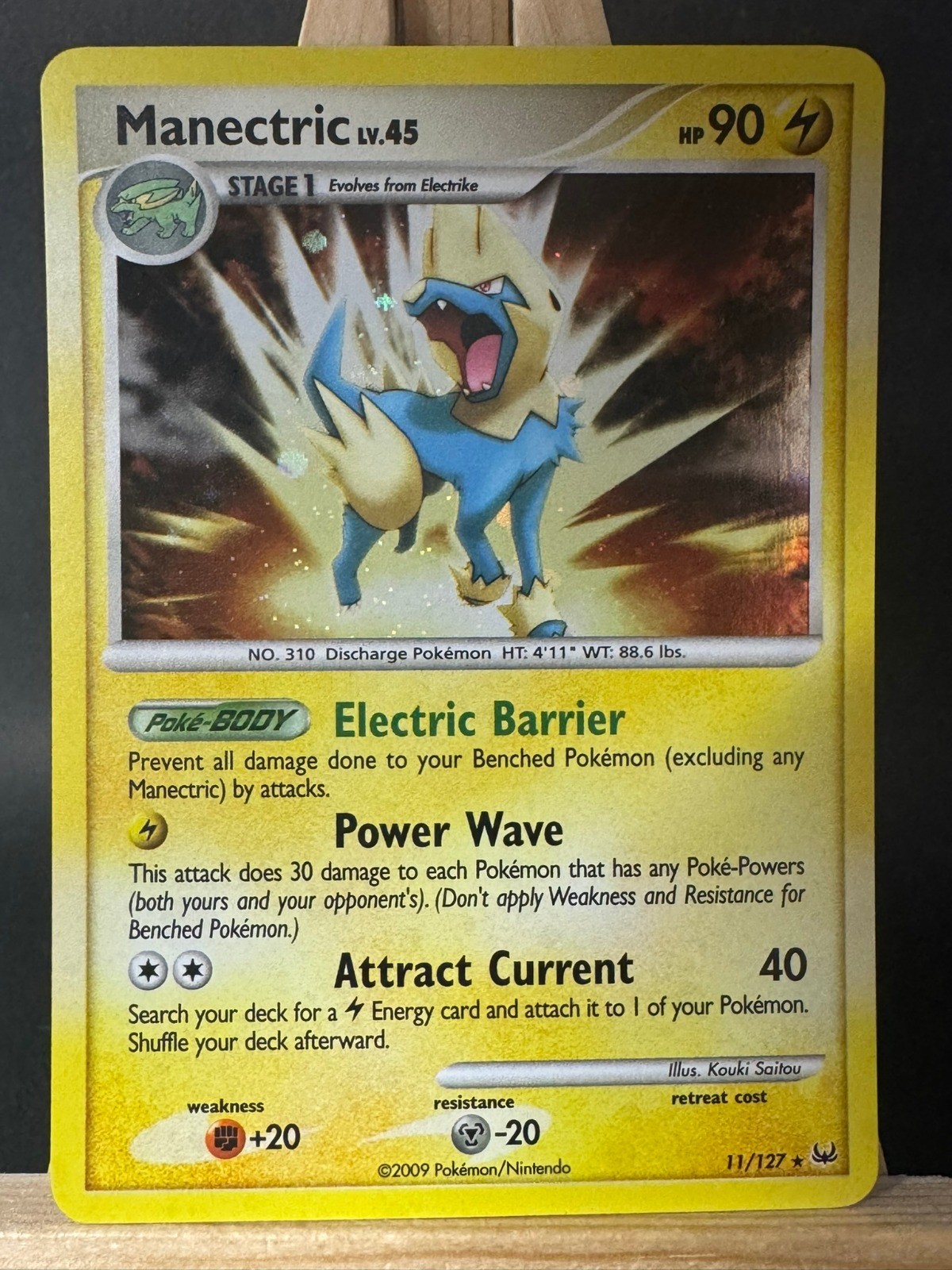 Manectric Holo Rare - Pokemon Trading Card Game - Platinum 11/127 LP
