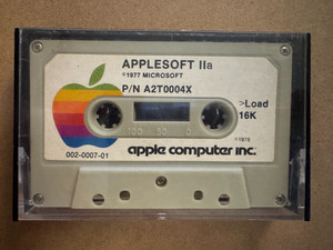 1978 Apple II Applesoft IIa Microsoft BASIC Cassette 002-0007-01 A2T0004X