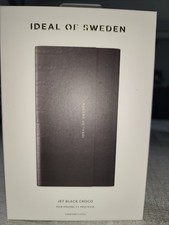 Étui portefeuille Ideal of Sweden “Jet Black Croco” – iPhone 11 Pro / XS / X...