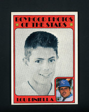 Lou Piniella 1972 Topps Boyhood Photos - KC Royals #491 NM