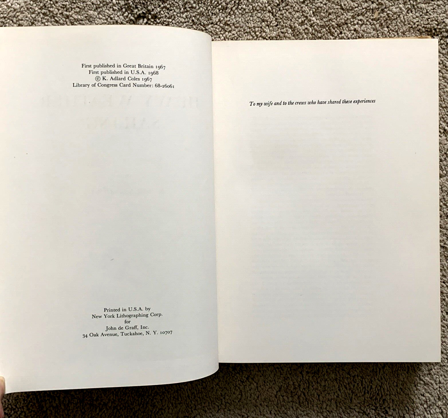 HEAVY WEATHER SAILING   by ADLARD COLES   1968   Hardcover  w/ DJ    Illustrated