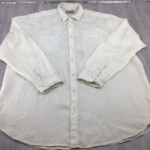 The Territory Ahead Men's Button Up Shirt Long Sleeve White Size XXLT - Picture 2 of 8