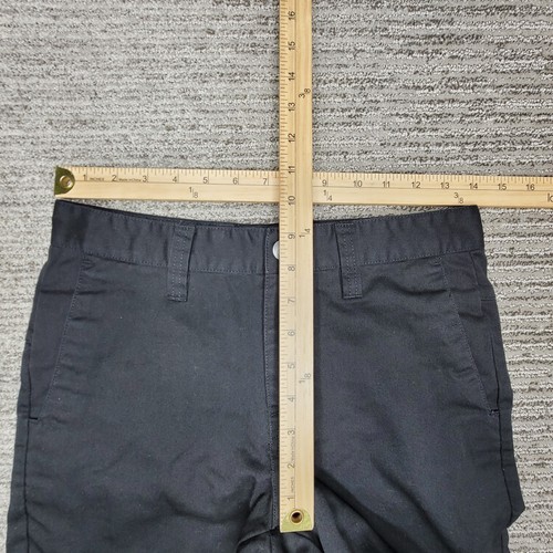 Volcom Size 28/14 Boys Shorts Mid Length Chino Casual School Black - Picture 3 of 9