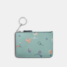 NWT Coach CI672G Key Pouch With Mystical Floral Print