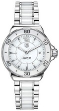 TAG HEUER  FORMULA 1 WAH1211.BA0861 WHITE CERAMIC LADIES SWISS QUARTZ WATCH