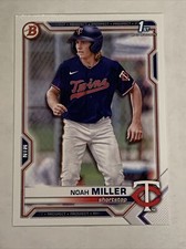2021 Bowman Draft Noah Miller 1st Bowman #BD-109 Minnesota Twins
