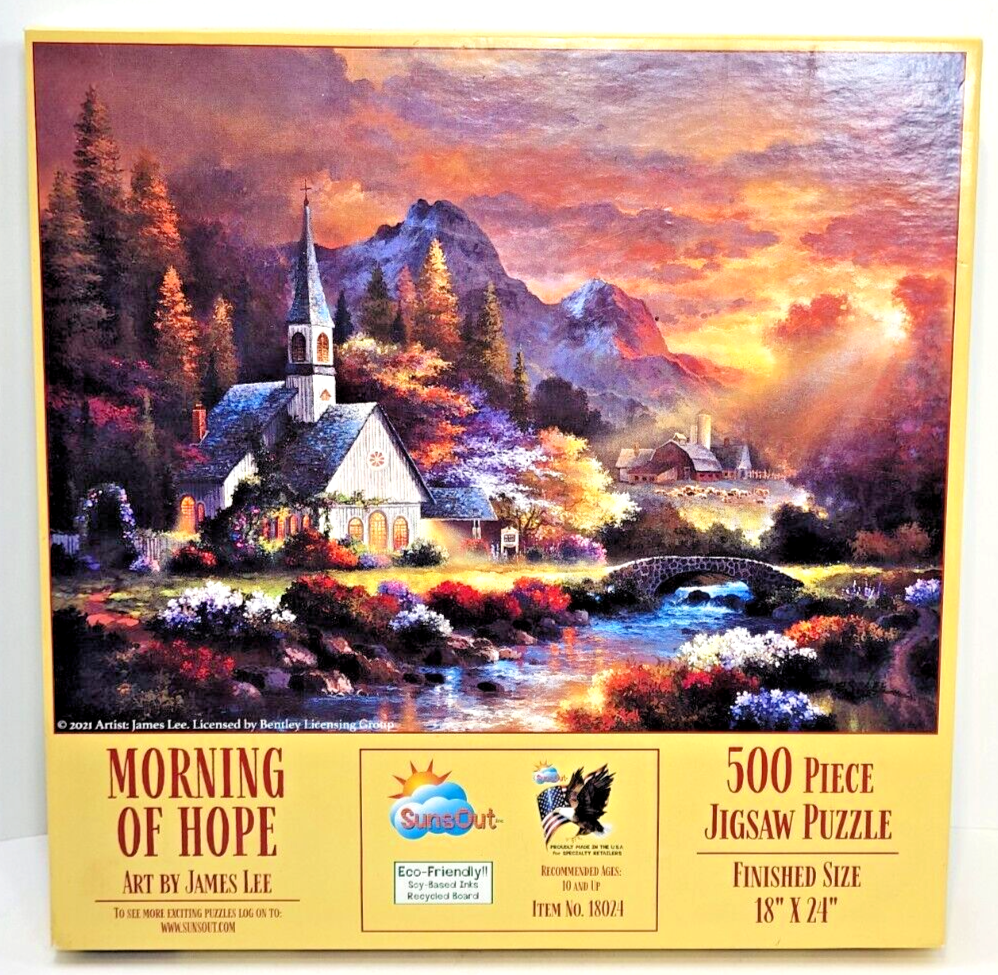 Sunsout Morning of Hope 500 pc Jigsaw Puzzle Artist: James Lee, 2021  18