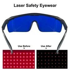 Laser Safety Goggles LED Light Eyes Protection Glasses Red Light Therapy Device