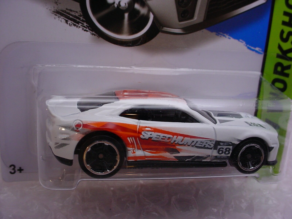2014 Hot Wheels '12 CAMARO ZL1 CONCEPT #244 ☆ white;orange; mc5