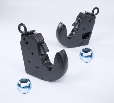 2 X Category Cat 2 Tractor Lower Link Quick release Hitch ball Hook weld on end