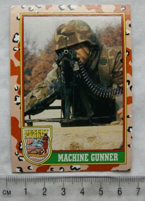 Topps Desert Storm Nr. 1991 73 Maschinengewehrschütze