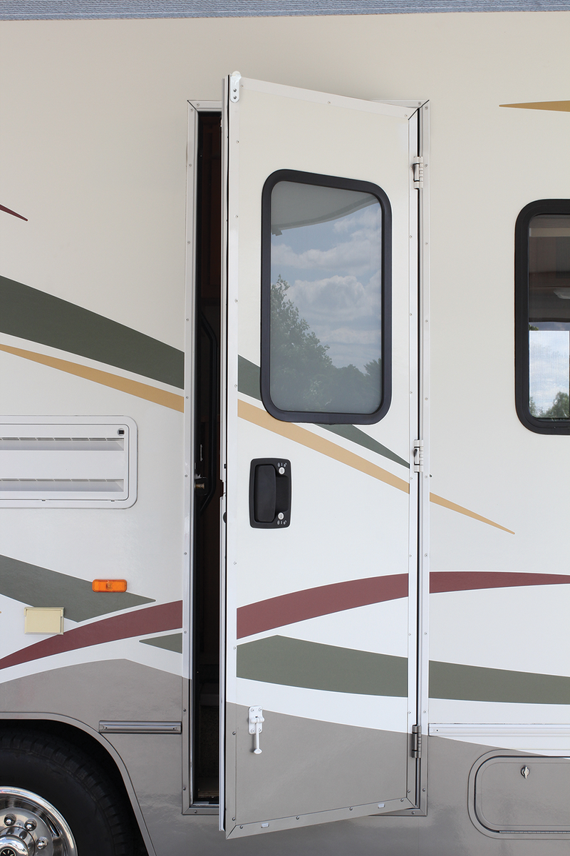 Rullo Salvaschermo Per Porta Camper Camco 42005 - Rotazione 360°