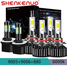 FOR GMC Yukon XL 1500 2500 2000-2006 LED Headlights High Low Fog Light Bulbs Kit