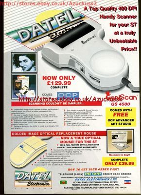 Datel Electronics Handy Scanner 1991 Magazin Werbung #5631