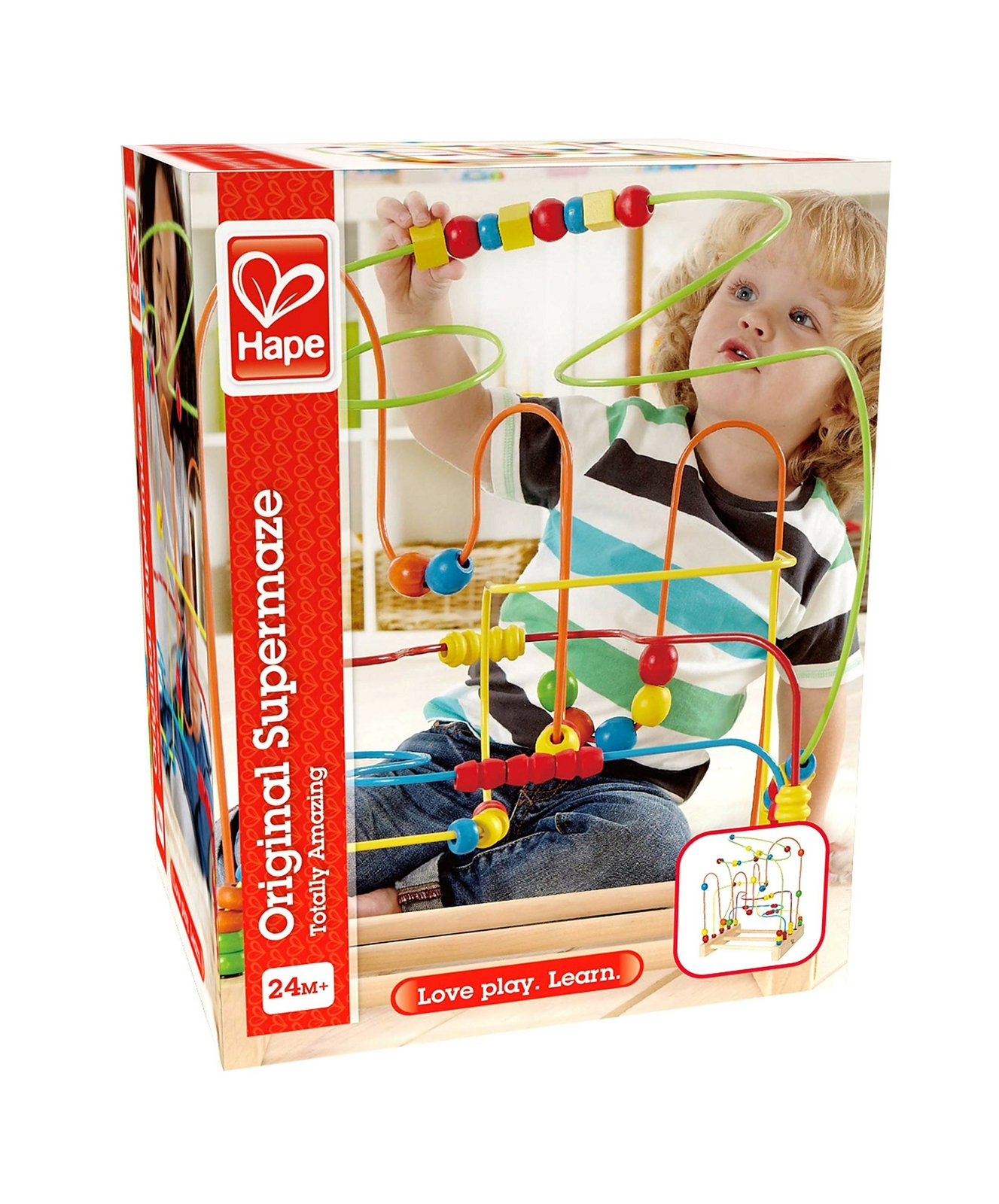 hape wooden bead maze