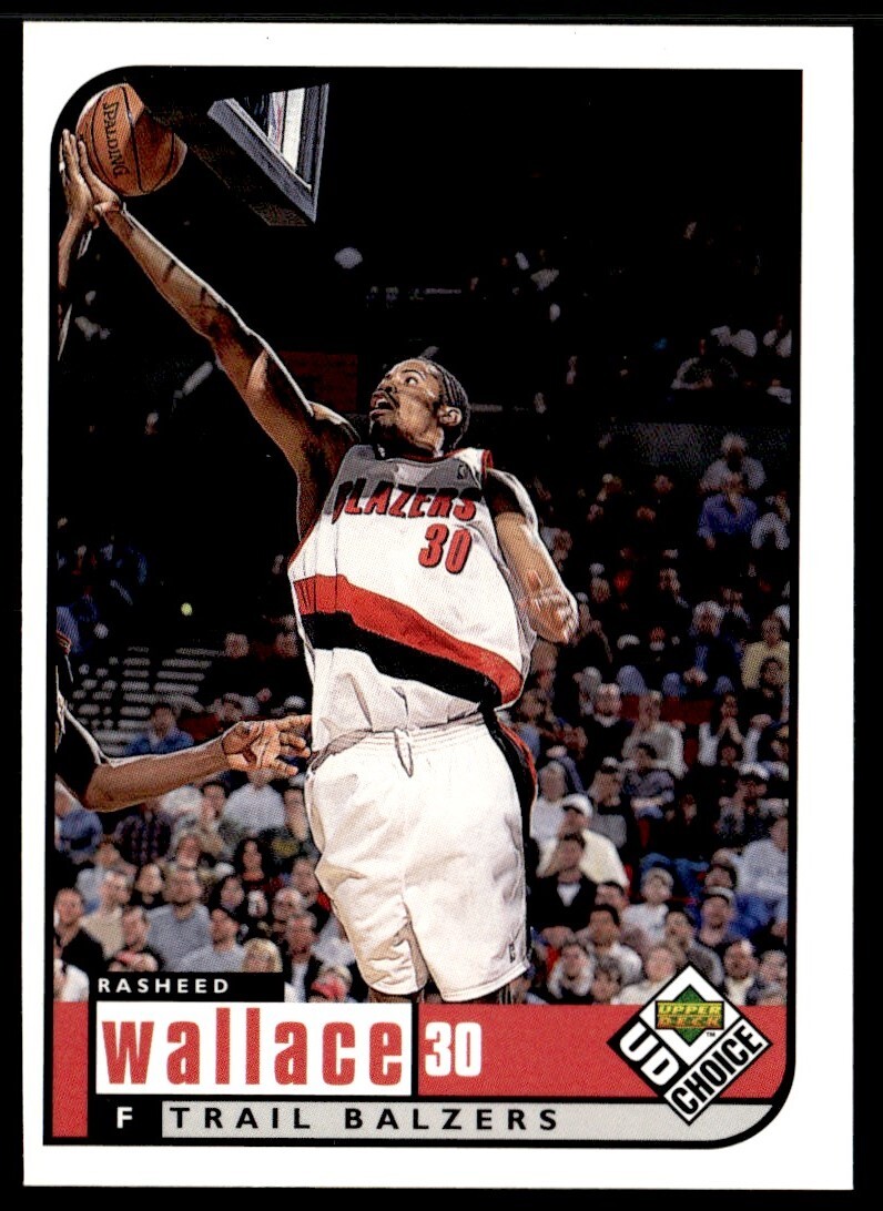 1998-99 UD Choice Rasheed Wallace Portland Trail Blazers #118