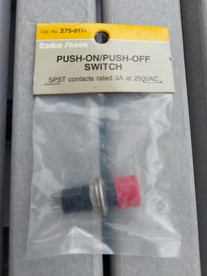 Push on push off switch SPST contacts rated 3A at 250 VAC | eBay