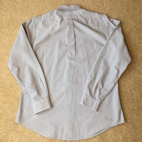 Ralph Lauren Dress Shirt Mens Large Black Blue Check Button Down Custom Fit - Picture 7 of 7