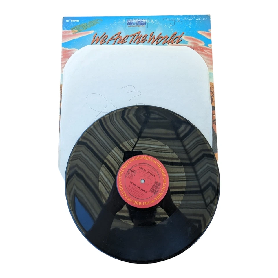 USA For Africa 12" Single We Are the World 1985 LP US2-05179 Shrink Foto 3 de 4