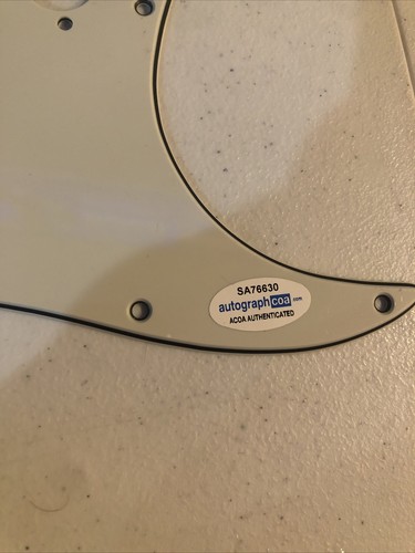 KIM WILSON FABULOUS THUNDERBIRDS SIGNED AUTOGRAPH STRAT GUITAR PICKGUARD ACOA  - Picture 5 of 6