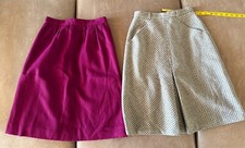Lot Of Vintage Wool Skirts Roland  s Roma Small Lot Of 2 Italy