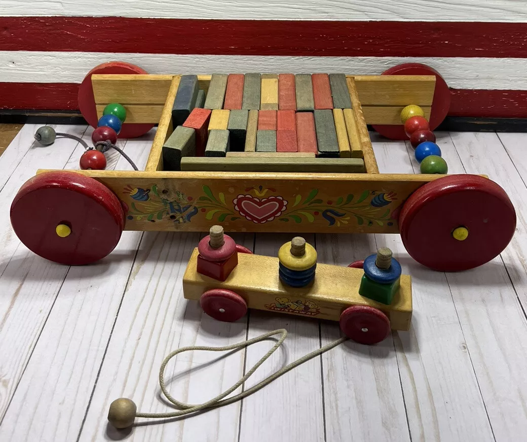 Antique wooden sales toys