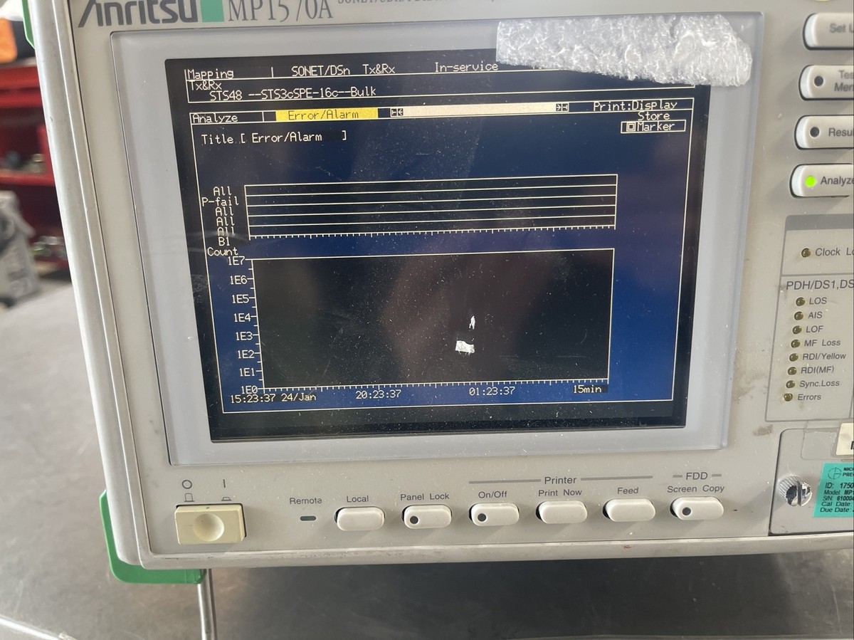 その他 MP1570A SONET/SDH/PDH/ATM Analyzer Anritsu MP1570A Sonet SDH Pdh ATM Analyzer Mu150010a and Mp0113a