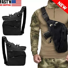 Tactical Shoulder Sling Pistol Pouch Chest Pack Bag Concealed Carry Gun Holster